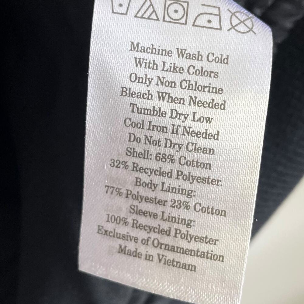 Everlane Womens Cotton Bomber Jacket Small Black NWT - Picture 9 of 10